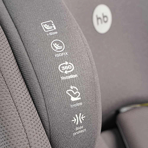 Автокресло Happy Baby "Reex", графитовое